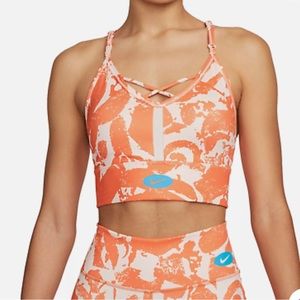 NIKE Women's Indy Icon Clash Light-Support Padded Printed Sports Bra
